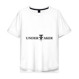 Мужская футболка хлопок Oversize с принтом Undertaker в Белгороде, 100% хлопок | свободный крой, круглый ворот, “спинка” длиннее передней части | джон сина