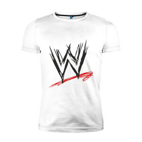 Мужская футболка премиум с принтом WWE в Белгороде, 92% хлопок, 8% лайкра | приталенный силуэт, круглый вырез ворота, длина до линии бедра, короткий рукав | джон сина