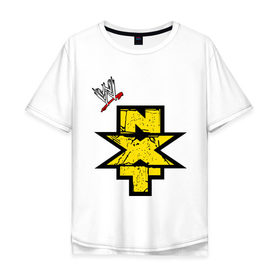 Мужская футболка хлопок Oversize с принтом NXT в Белгороде, 100% хлопок | свободный крой, круглый ворот, “спинка” длиннее передней части | джон сина