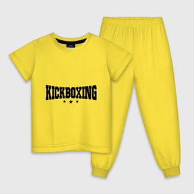 Детская пижама хлопок с принтом Kickboxing (2) в Белгороде, 100% хлопок |  брюки и футболка прямого кроя, без карманов, на брюках мягкая резинка на поясе и по низу штанин
 | кикбоксинг