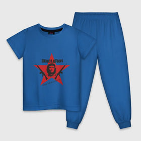 Детская пижама хлопок с принтом Che Guevara - revolution в Белгороде, 100% хлопок |  брюки и футболка прямого кроя, без карманов, на брюках мягкая резинка на поясе и по низу штанин
 | че гевара