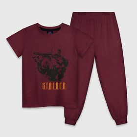 Детская пижама хлопок с принтом Stalker 2 в Белгороде, 100% хлопок |  брюки и футболка прямого кроя, без карманов, на брюках мягкая резинка на поясе и по низу штанин
 | 