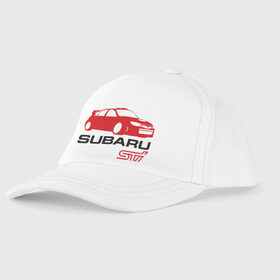 Детская бейсболка с принтом Subaru sti (2) в Белгороде, 100% хлопок | классический козырек, металлическая застежка-регулятор размера | Тематика изображения на принте: subaru impreza | subaru impreza wrx sti | subaru sti | wrx sti | авто2012 | импреза | субару | субару импреза