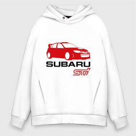 Мужское худи Oversize хлопок с принтом Subaru sti (2) в Белгороде, френч-терри — 70% хлопок, 30% полиэстер. Мягкий теплый начес внутри —100% хлопок | боковые карманы, эластичные манжеты и нижняя кромка, капюшон на магнитной кнопке | subaru impreza | subaru impreza wrx sti | subaru sti | wrx sti | авто2012 | импреза | субару | субару импреза