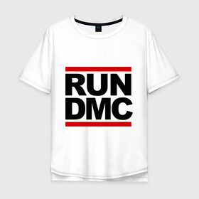 Мужская футболка хлопок Oversize с принтом Run DMC в Белгороде, 100% хлопок | свободный крой, круглый ворот, “спинка” длиннее передней части | Тематика изображения на принте: dmc | gangsta | gansta | hip hop | hop | rap | run | рэп | рэпчина | хип | хип хоп | хипхоп | хоп