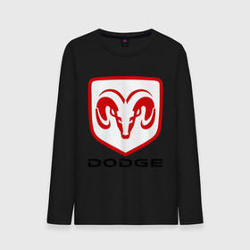 Мужской лонгслив хлопок с принтом Dodge в Белгороде, 100% хлопок |  | dodge | авто2012 | додж | логотип dodge | логотип додж | символика dodge | символики додж