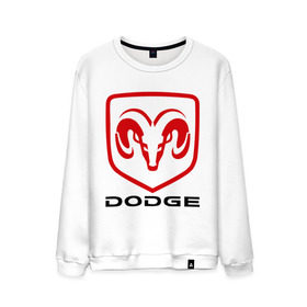 Мужской свитшот хлопок с принтом Dodge в Белгороде, 100% хлопок |  | dodge | авто2012 | додж | логотип dodge | логотип додж | символика dodge | символики додж