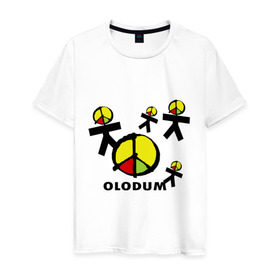 Мужская футболка хлопок с принтом Olodum(1) в Белгороде, 100% хлопок | прямой крой, круглый вырез горловины, длина до линии бедер, слегка спущенное плечо. | Тематика изображения на принте: бразилия