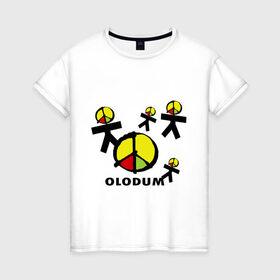 Женская футболка хлопок с принтом Olodum(1) в Белгороде, 100% хлопок | прямой крой, круглый вырез горловины, длина до линии бедер, слегка спущенное плечо | Тематика изображения на принте: бразилия