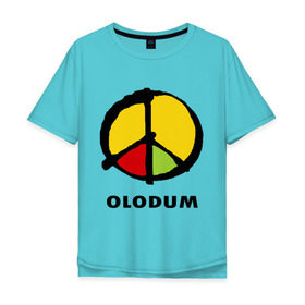 Мужская футболка хлопок Oversize с принтом Olodum в Белгороде, 100% хлопок | свободный крой, круглый ворот, “спинка” длиннее передней части | бразилия