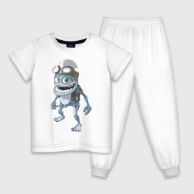 Детская пижама хлопок с принтом Крэйзи Фрог в Белгороде, 100% хлопок |  брюки и футболка прямого кроя, без карманов, на брюках мягкая резинка на поясе и по низу штанин
 | crazy frog | крейзи фрог | крэйзи фрог