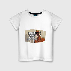 Детская футболка хлопок с принтом Grand Theft Auto San Andreas (6) в Белгороде, 100% хлопок | круглый вырез горловины, полуприлегающий силуэт, длина до линии бедер | Тематика изображения на принте: grand theft auto | gta | san andreas | гта | сан андрес