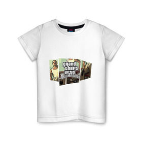 Детская футболка хлопок с принтом Grand Theft Auto San Andreas (5) в Белгороде, 100% хлопок | круглый вырез горловины, полуприлегающий силуэт, длина до линии бедер | grand theft auto | gta | gta sa | san andreas | гта сан андреас