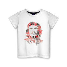 Детская футболка хлопок с принтом Che Guevara (3) в Белгороде, 100% хлопок | круглый вырез горловины, полуприлегающий силуэт, длина до линии бедер | гевара | куба | революция | свобода | че