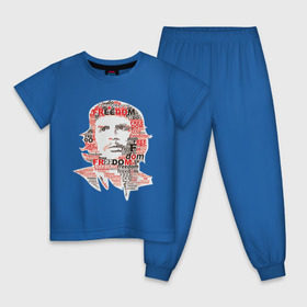 Детская пижама хлопок с принтом Che Guevara (3) в Белгороде, 100% хлопок |  брюки и футболка прямого кроя, без карманов, на брюках мягкая резинка на поясе и по низу штанин
 | гевара | куба | революция | свобода | че