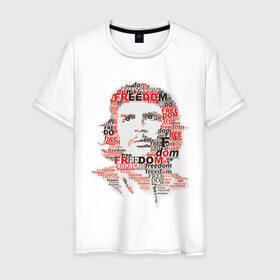 Мужская футболка хлопок с принтом Che Guevara (3) в Белгороде, 100% хлопок | прямой крой, круглый вырез горловины, длина до линии бедер, слегка спущенное плечо. | гевара | куба | революция | свобода | че