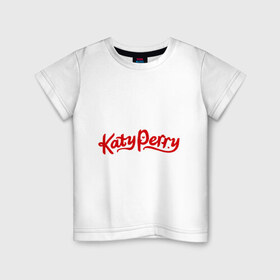 Детская футболка хлопок с принтом Katy Perry в Белгороде, 100% хлопок | круглый вырез горловины, полуприлегающий силуэт, длина до линии бедер | katy perry | знаменитости | кети пери | кетью перри | поп музыка