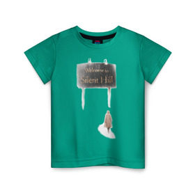 Детская футболка хлопок с принтом Сайлент Хилл в Белгороде, 100% хлопок | круглый вырез горловины, полуприлегающий силуэт, длина до линии бедер | hill | silent | сайлент | ужастик | ужастики | ужасы | хилл