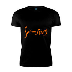 Мужская футболка премиум с принтом Sex = Fun в Белгороде, 92% хлопок, 8% лайкра | приталенный силуэт, круглый вырез ворота, длина до линии бедра, короткий рукав | fun | веселье | икс | интеграл | математика | математический | развлечение | формула | функция