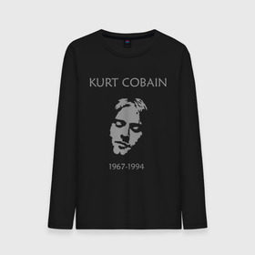 Мужской лонгслив хлопок с принтом Kurt Cobain в Белгороде, 100% хлопок |  | kurt cobain | nirvana | кумиры | курт кобейн | легенды | нирвана | певцы | портреты