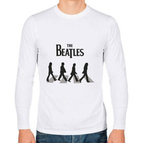 Мужской лонгслив хлопок с принтом The Beatles - Битлз в Белгороде, 100% хлопок |  | beatles | lennon | битлз | битлс | битлы | леннон