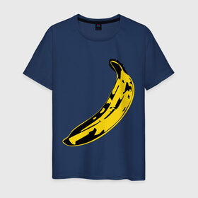 Мужская футболка хлопок с принтом Банан в Белгороде, 100% хлопок | прямой крой, круглый вырез горловины, длина до линии бедер, слегка спущенное плечо. | banana