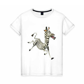 Женская футболка хлопок с принтом Мадагаскар в Белгороде, 100% хлопок | прямой крой, круглый вырез горловины, длина до линии бедер, слегка спущенное плечо | 