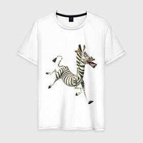 Мужская футболка хлопок с принтом Мадагаскар в Белгороде, 100% хлопок | прямой крой, круглый вырез горловины, длина до линии бедер, слегка спущенное плечо. | Тематика изображения на принте: 