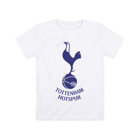 Детская футболка хлопок с принтом FA Premier League-Tottenham Hotspur FC в Белгороде, 100% хлопок | круглый вырез горловины, полуприлегающий силуэт, длина до линии бедер | fa premier league | евро 2012 | футбол