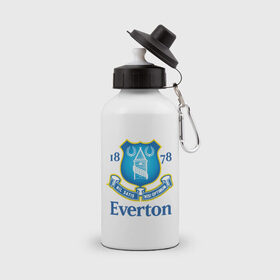 Бутылка спортивная с принтом FA Premier League-Everton FC в Белгороде, металл | емкость — 500 мл, в комплекте две пластиковые крышки и карабин для крепления | everton fc | fa premier league | премьер лига | фк everton | футбол | футбольный клуб everton