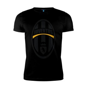 Мужская футболка премиум с принтом Italian Serie A. Juventus FC в Белгороде, 92% хлопок, 8% лайкра | приталенный силуэт, круглый вырез ворота, длина до линии бедра, короткий рукав | фк | ювентус