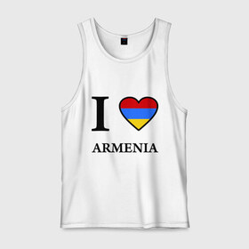 Мужская майка хлопок с принтом I love Armenia в Белгороде, 100% хлопок |  | Тематика изображения на принте: armenia | армению | армения | армяне | армянин | ереван | люблю | флаг