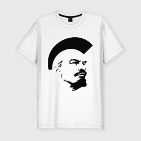 Мужская футболка премиум с принтом Ленин Панк в Белгороде, 92% хлопок, 8% лайкра | приталенный силуэт, круглый вырез ворота, длина до линии бедра, короткий рукав | pank | punk | punks | punks not dead | ирокез | панк | панки