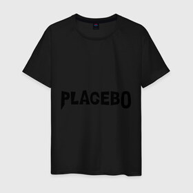 Мужская футболка хлопок с принтом Placebo в Белгороде, 100% хлопок | прямой крой, круглый вырез горловины, длина до линии бедер, слегка спущенное плечо. | Тематика изображения на принте: 
