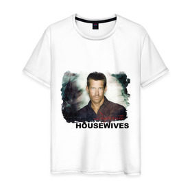 Мужская футболка хлопок с принтом Desperate Housewives (2) в Белгороде, 100% хлопок | прямой крой, круглый вырез горловины, длина до линии бедер, слегка спущенное плечо. | desperate housewives | отчаянные домохозяйки
