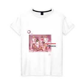 Женская футболка хлопок с принтом Desperate Housewives (4) в Белгороде, 100% хлопок | прямой крой, круглый вырез горловины, длина до линии бедер, слегка спущенное плечо | desperate housewives | отчаянные домохозяйки