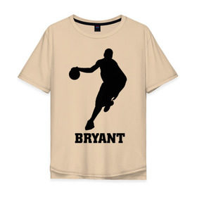 Мужская футболка хлопок Oversize с принтом Basketball Star - Kobe Bryant в Белгороде, 100% хлопок | свободный крой, круглый ворот, “спинка” длиннее передней части | kobe bryant | баскетболист | коби брайнт