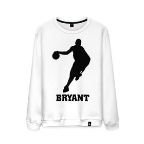 Мужской свитшот хлопок с принтом Basketball Star - Kobe Bryant в Белгороде, 100% хлопок |  | Тематика изображения на принте: kobe bryant | баскетболист | коби брайнт