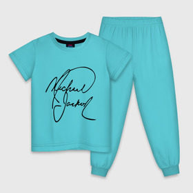 Детская пижама хлопок с принтом Michael Jackson (автограф) в Белгороде, 100% хлопок |  брюки и футболка прямого кроя, без карманов, на брюках мягкая резинка на поясе и по низу штанин
 | майкл джексон