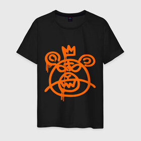 Мужская футболка хлопок с принтом МИШКА from NY в Белгороде, 100% хлопок | прямой крой, круглый вырез горловины, длина до линии бедер, слегка спущенное плечо. | from ny | медведь | медвежонок | мишка | нью йорк