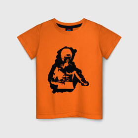 Детская футболка хлопок с принтом Брюс Ли (2) в Белгороде, 100% хлопок | круглый вырез горловины, полуприлегающий силуэт, длина до линии бедер | bruce lee