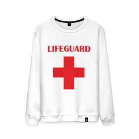 Мужской свитшот хлопок с принтом Спасатель в Белгороде, 100% хлопок |  | lifeguard | врачь | доктор | красный крест | медик | медицина | спасатель