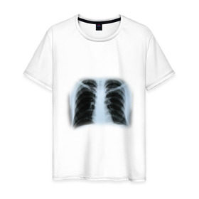 Мужская футболка хлопок с принтом Рентген (3) в Белгороде, 100% хлопок | прямой крой, круглый вырез горловины, длина до линии бедер, слегка спущенное плечо. | 