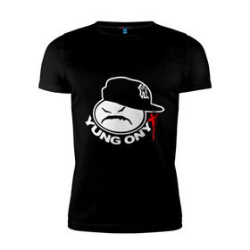 Мужская футболка премиум с принтом Yung Onix в Белгороде, 92% хлопок, 8% лайкра | приталенный силуэт, круглый вырез ворота, длина до линии бедра, короткий рукав | gangsta | gansta | hip | hip hop | hop | rap | оникс | рэп | рэпчина | хип | хип хоп | хипхоп | хоп