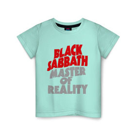 Детская футболка хлопок с принтом Black Sabbath. Master of reality в Белгороде, 100% хлопок | круглый вырез горловины, полуприлегающий силуэт, длина до линии бедер | heavy metal | metal | muse | rock | trash metal | альтернатива | квартет | лица | метал | рок | рок группа | рок группы | трэш метал | хеви метал
