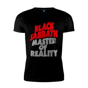 Мужская футболка премиум с принтом Black Sabbath. Master of reality в Белгороде, 92% хлопок, 8% лайкра | приталенный силуэт, круглый вырез ворота, длина до линии бедра, короткий рукав | heavy metal | metal | muse | rock | trash metal | альтернатива | квартет | лица | метал | рок | рок группа | рок группы | трэш метал | хеви метал