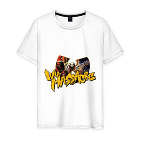 Мужская футболка хлопок с принтом Wu - Massacre в Белгороде, 100% хлопок | прямой крой, круглый вырез горловины, длина до линии бедер, слегка спущенное плечо. | clan | gangsta | gansta | hip | hip hop | hop | rap | wu tang | wutang | рэп | рэпчина | хип | хип хоп | хипхоп | хоп