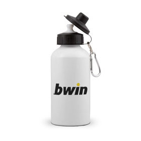 Бутылка спортивная с принтом Bwin в Белгороде, металл | емкость — 500 мл, в комплекте две пластиковые крышки и карабин для крепления | bwin | букмейкеры | букмекеры | выигрыш | контора | ставки
