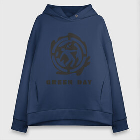 Женское худи Oversize хлопок с принтом Green_Day (4) в Белгороде, френч-терри — 70% хлопок, 30% полиэстер. Мягкий теплый начес внутри —100% хлопок | боковые карманы, эластичные манжеты и нижняя кромка, капюшон на магнитной кнопке | green day