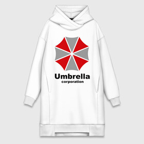 Платье-худи хлопок с принтом Umbrella corporation в Белгороде,  |  | resident evil | umbrella corporation | амбрелла | корпорация | логотип | обитель зла
